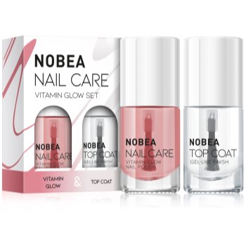 NOBEA Nail Care Vitamin Glow Set set de lacuri de unghii Vitamin glow set - imagine 2